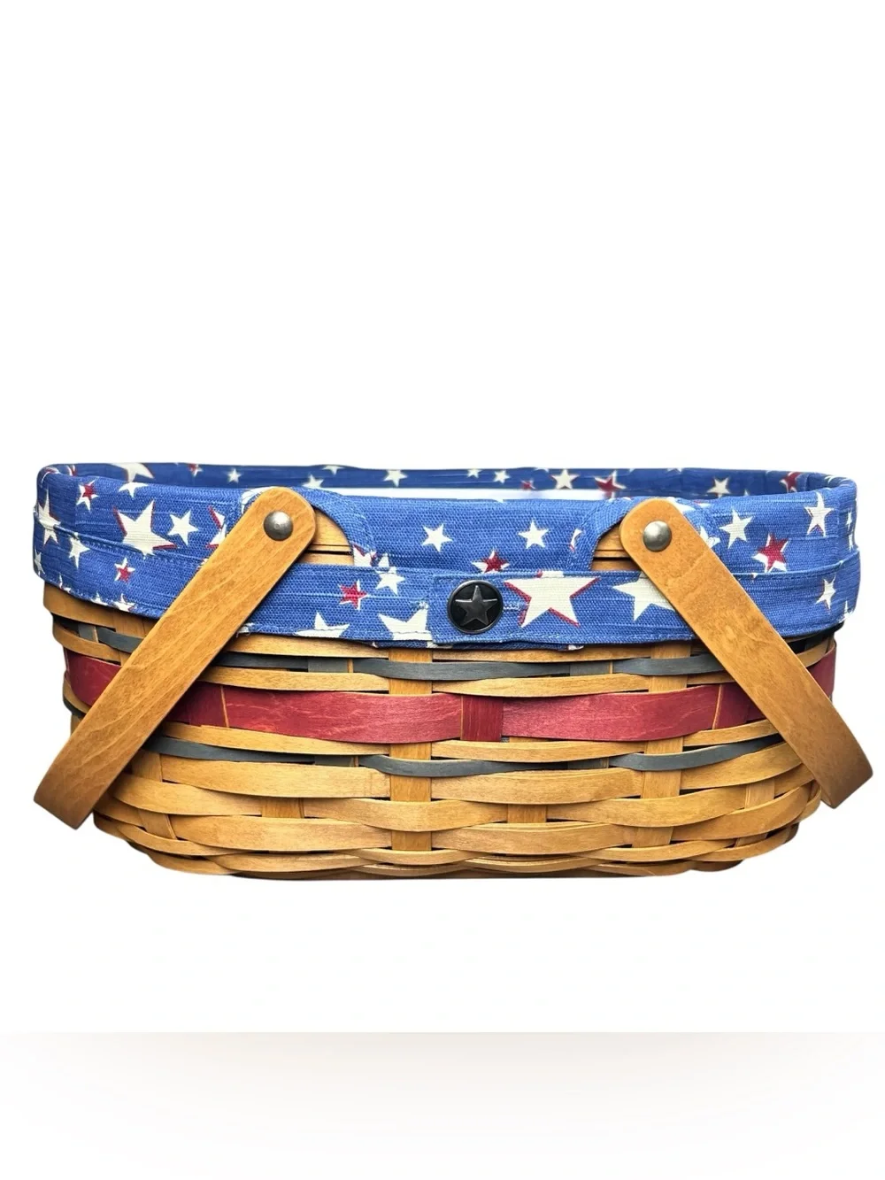 Longaberger Retired 2008 American Celebrations Oval Market Basket Combo